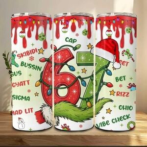 67 Festive Holiday Tumbler with Grinch Design